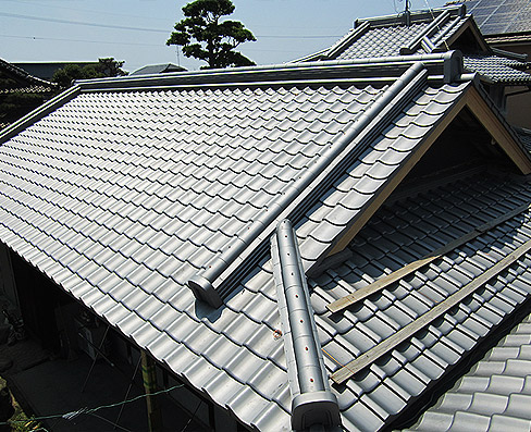 A邸本宅瓦葺き替え工事