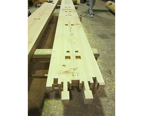 台輪の継ぎ手加工