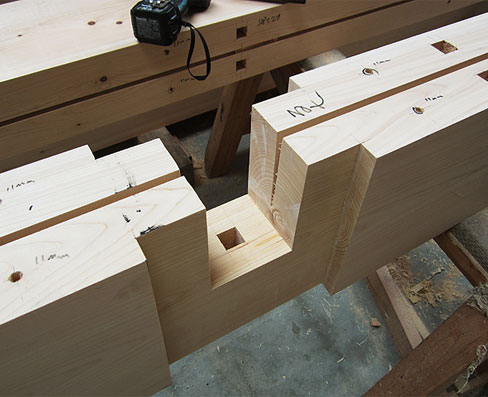 頭貫・継ぎ手加工