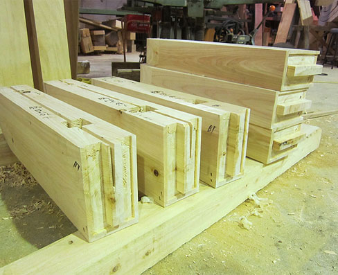 肘木加工・差し口加工