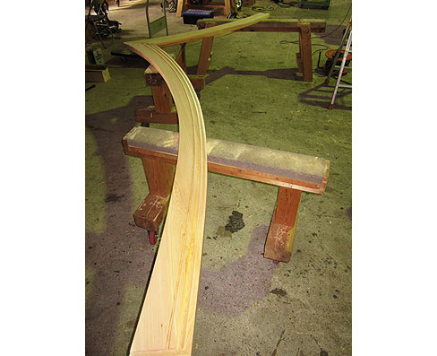 菅原社　破風加工