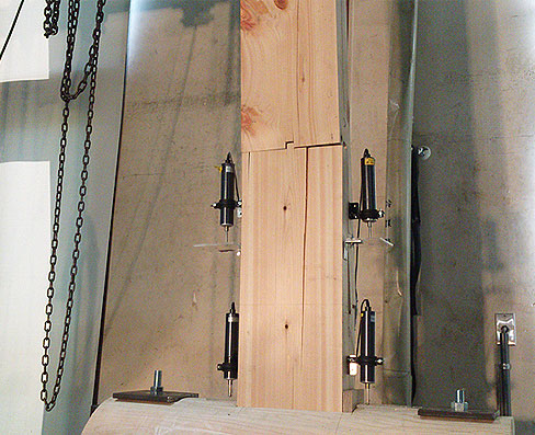 金輪継ぎの強度実験