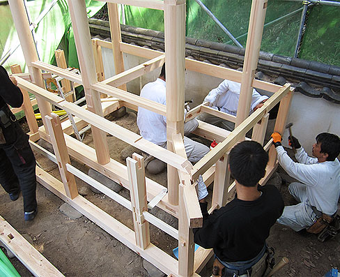 積川神社様 菅原社 改修工事