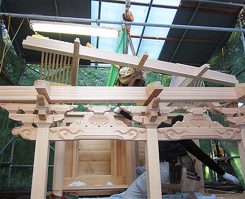 積川神社様 菅原社 改修工事