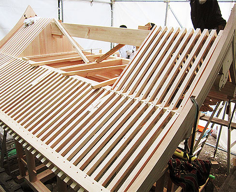 積川神社様 菅原社 改修工事