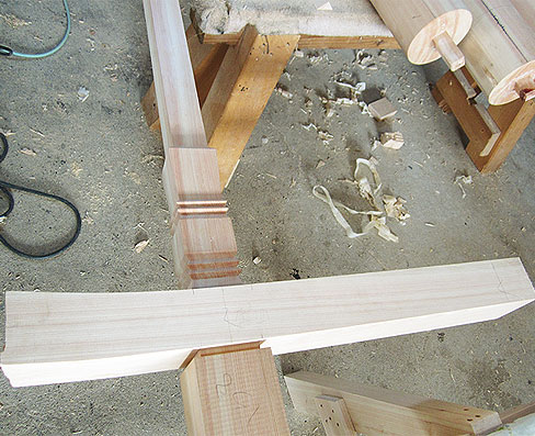 積川神社様 八坂社 改修工事3