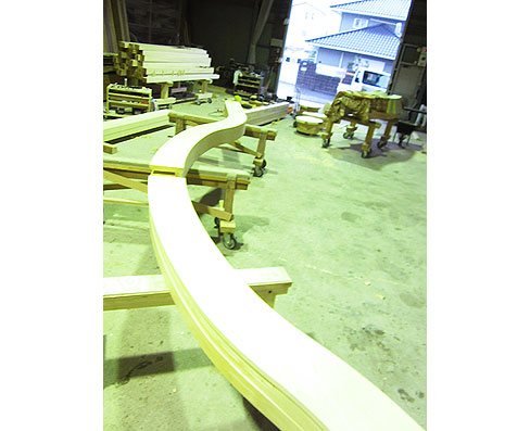 唐破風仮り組み