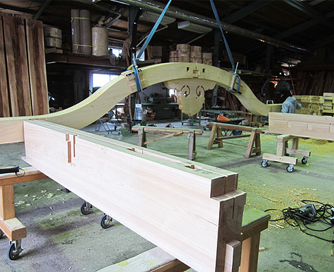 唐破風仮り組み