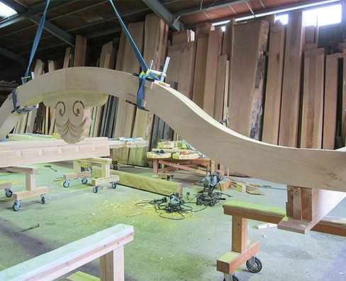 唐破風仮り組み