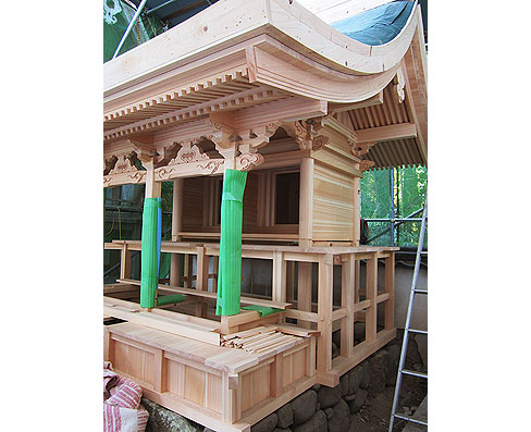 積川神社様 菅原社 改修工事