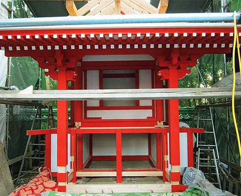 積川神社様 八坂社 改修工事