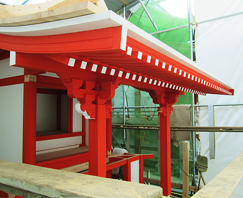 積川神社様 八坂社 改修工事