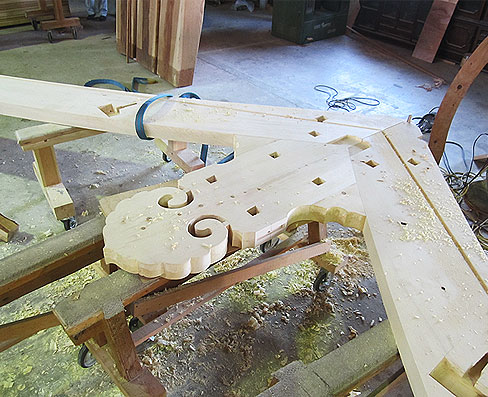 破風懸魚仮り組み