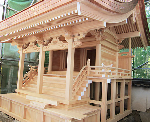 積川神社様 菅原社 改修工事