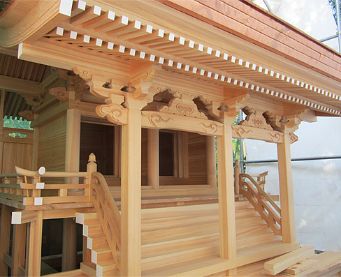 積川神社様 菅原社 改修工事