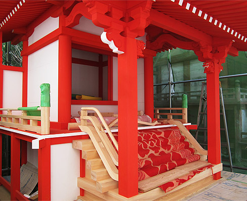 積川神社様 八坂社 改修工事