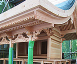 積川神社様 菅原社 改修工事〜2012年12月下旬までの風景