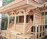 積川神社様 菅原社 改修工事〜2013年1月下旬までの風景